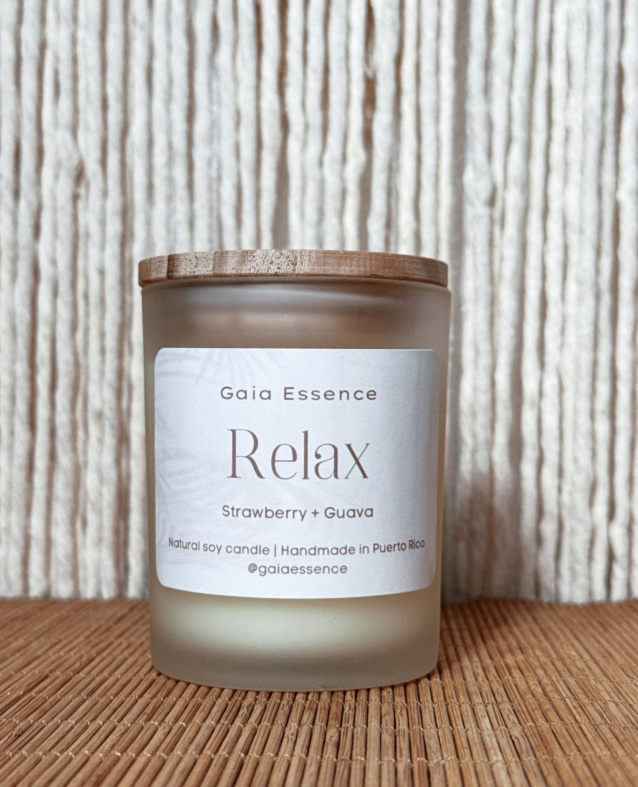 VELA ARTESANAL: Relax - Strawberry + Guava