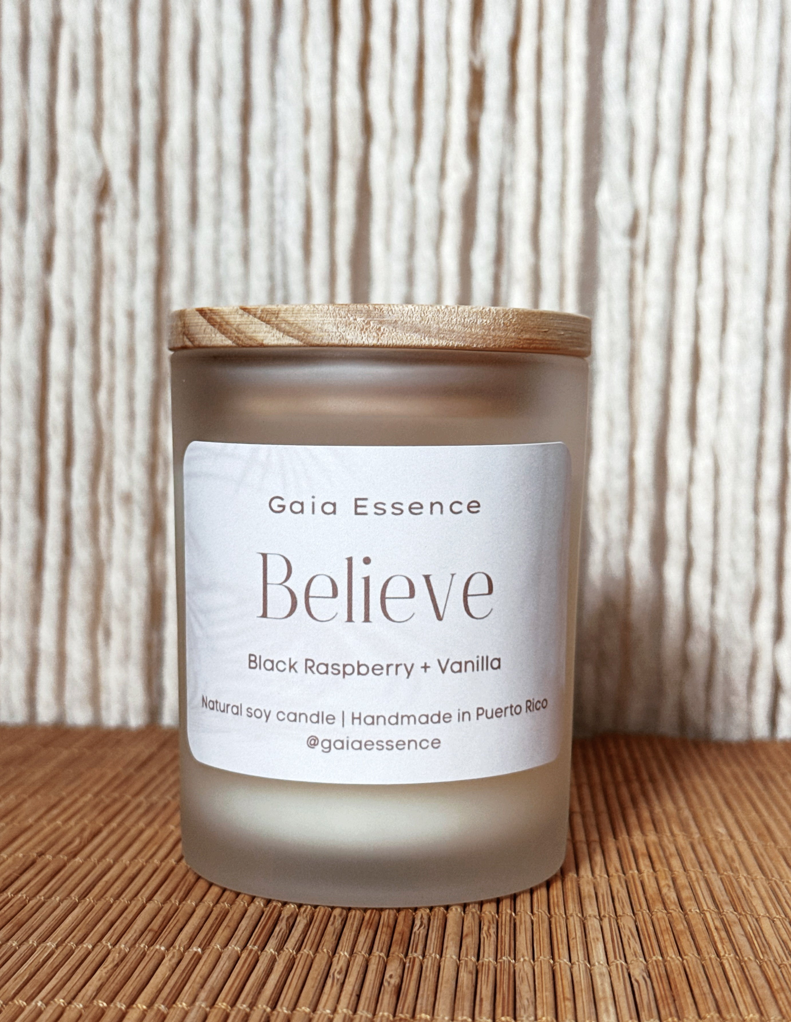 VELA ARTESANAL: Believe - Blackraspberry + Vanilla