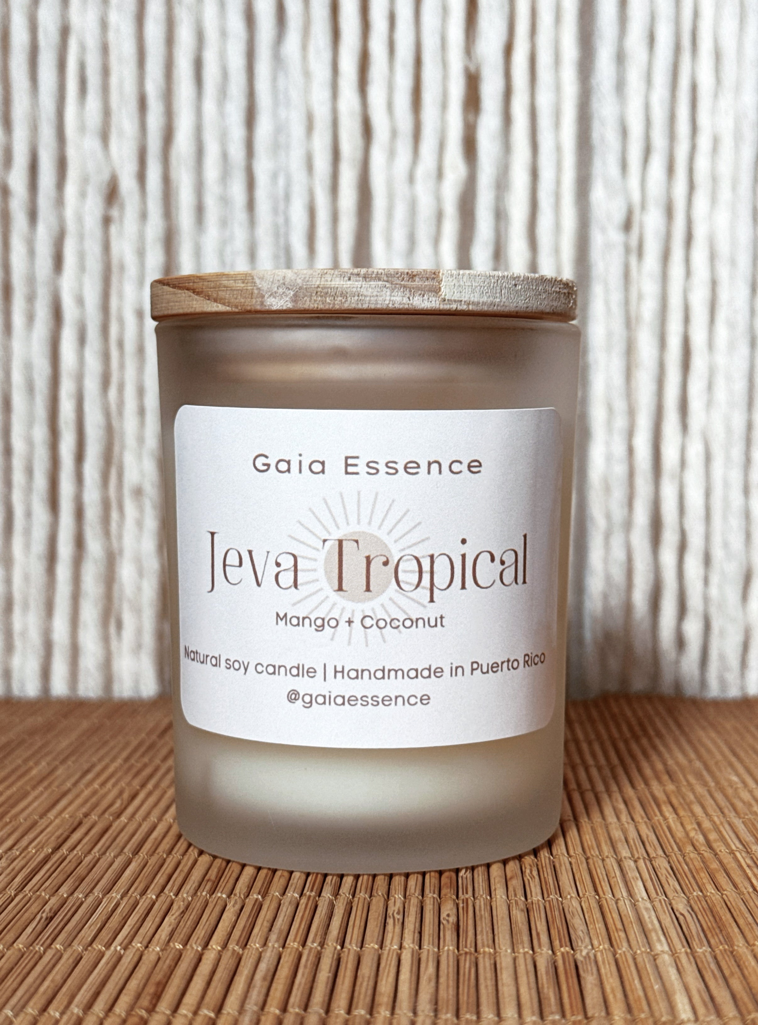 VELA ARTESANAL: Jeva Tropical - Mango + Coconut